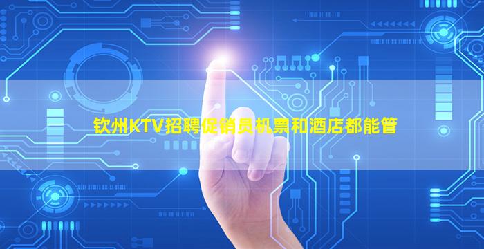 钦州KTV招聘促销员机票和酒店都能管